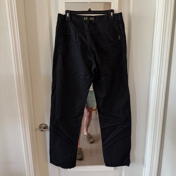 Katharine Hamnett Denim Black Pants Size 34 Made in Italy - Picture 4 of 6